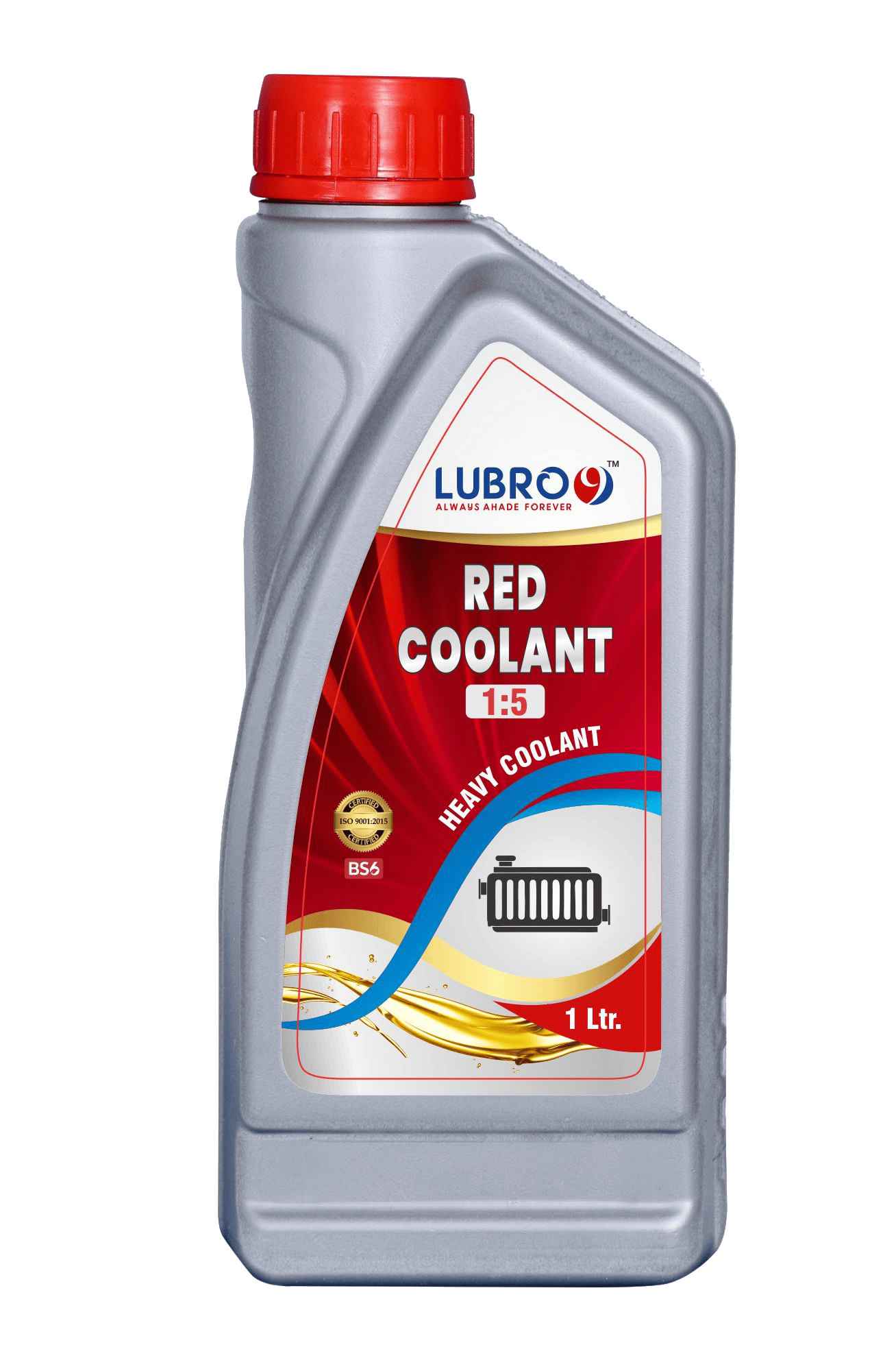 LUBRO9 Premium Automotive & Industrial Engine Red Coolant